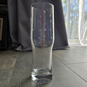 Kate Spade for Lenox Larabee Dot Crystal Pilsner Beer Glass